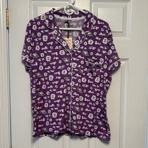 Peanuts Purple Snoopy Pajama Set Shirt and Pants NWT